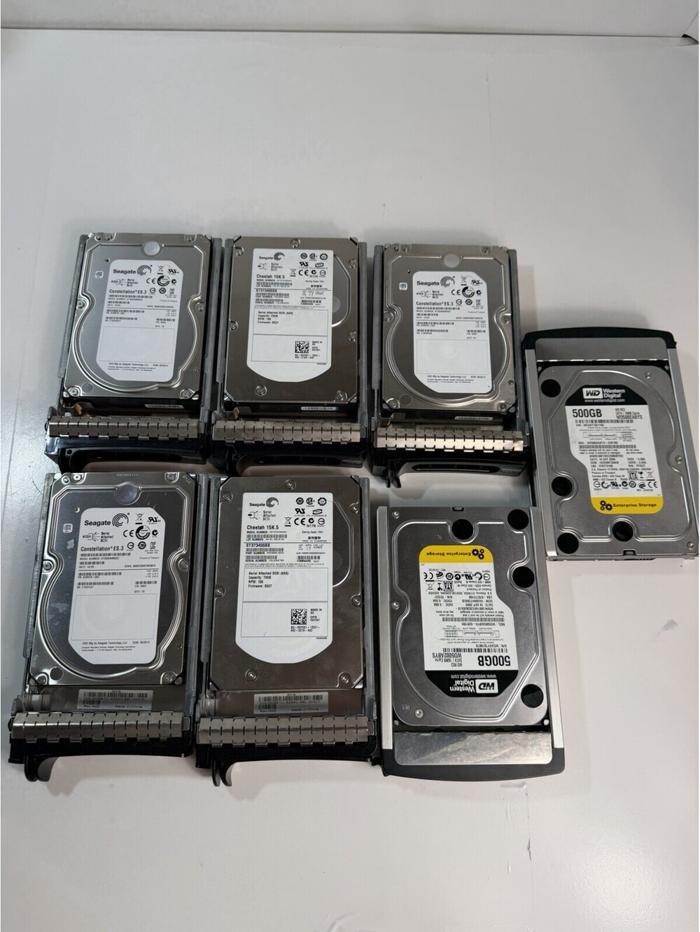 Server HDD Lot: SAS & SATA Hard Drives (Seagate, WD)